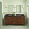 James Martin Vanities 72''Double Vanity, Mid-Century Walnut w/ 3 CM Charcoal Soapstone Quartz Top 424-V72-WLT-3CSP - alternate 3
